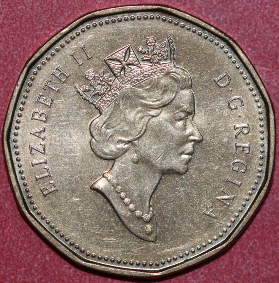 Canada 1993 Dollar Elizabeth II , Loon 26.4mm