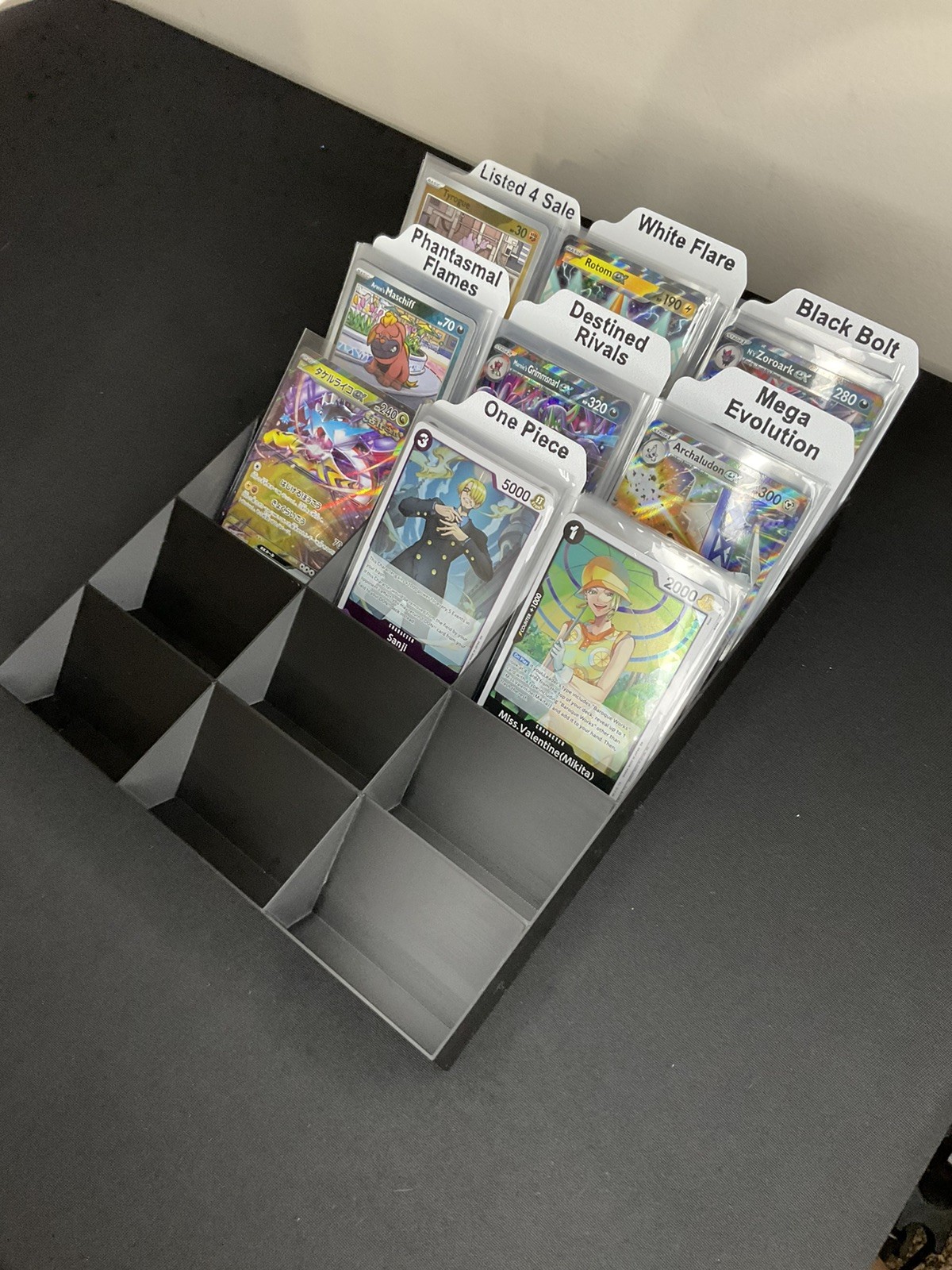 TCG Organizing Tray | 15-Compartment | Multiple Colors Available