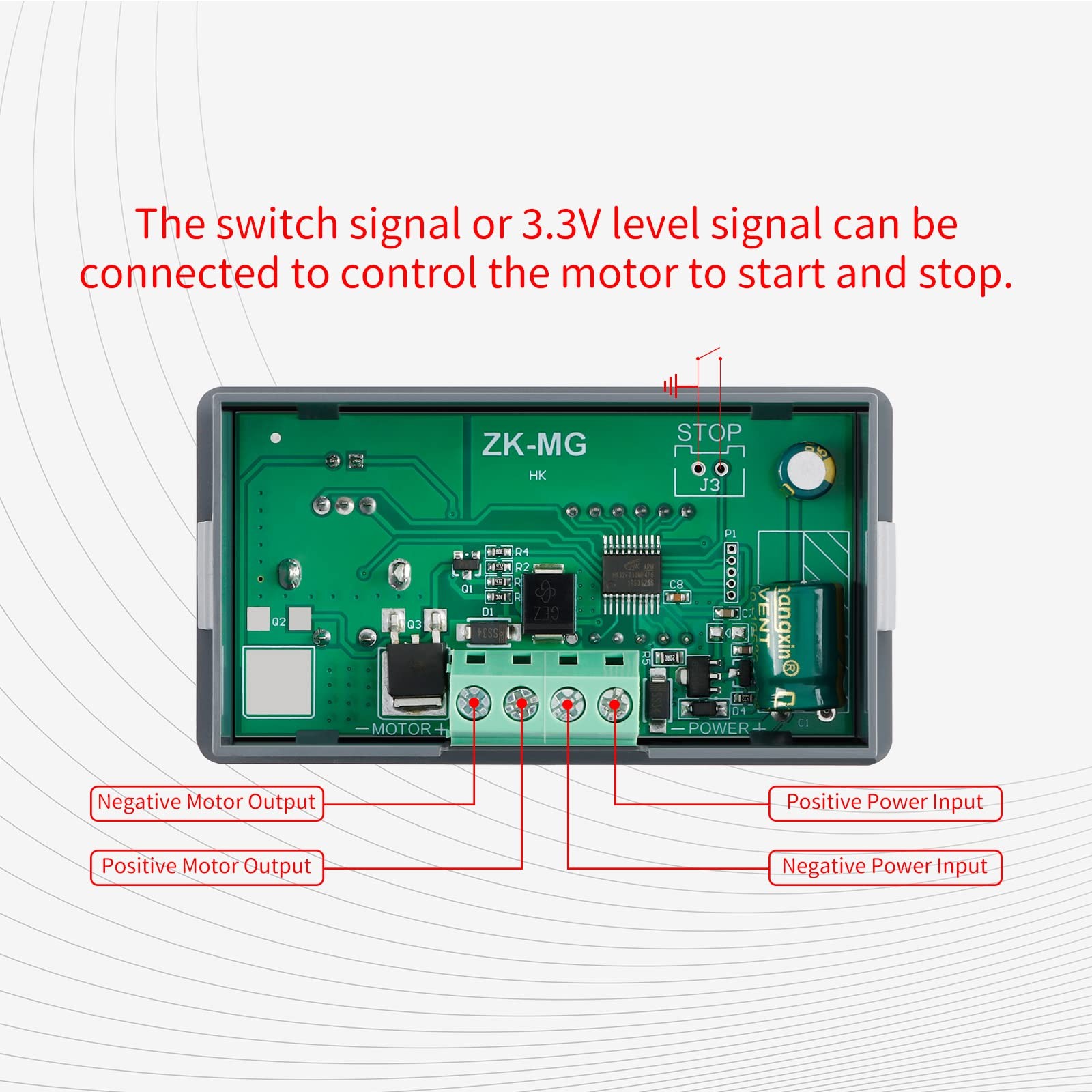 ZK-MG PWM Motor Speed Controller LED Digital Display Adjustable Signal Genera...