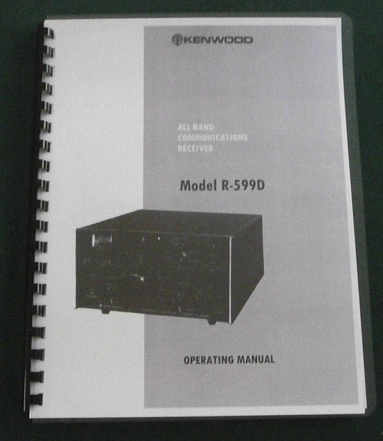 Kenwood R-599D Instruction Manual: 11"X17" Schematic & Protective Covers!
