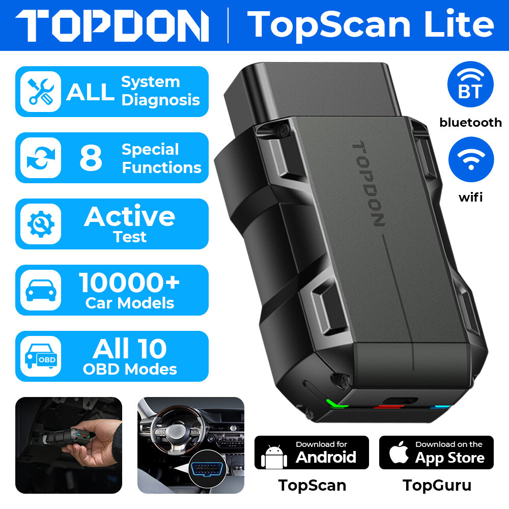 TOPDON TOP Scan OBD2 Car Code Reader Bluetooth Scanner Tool Full System ABS SRS