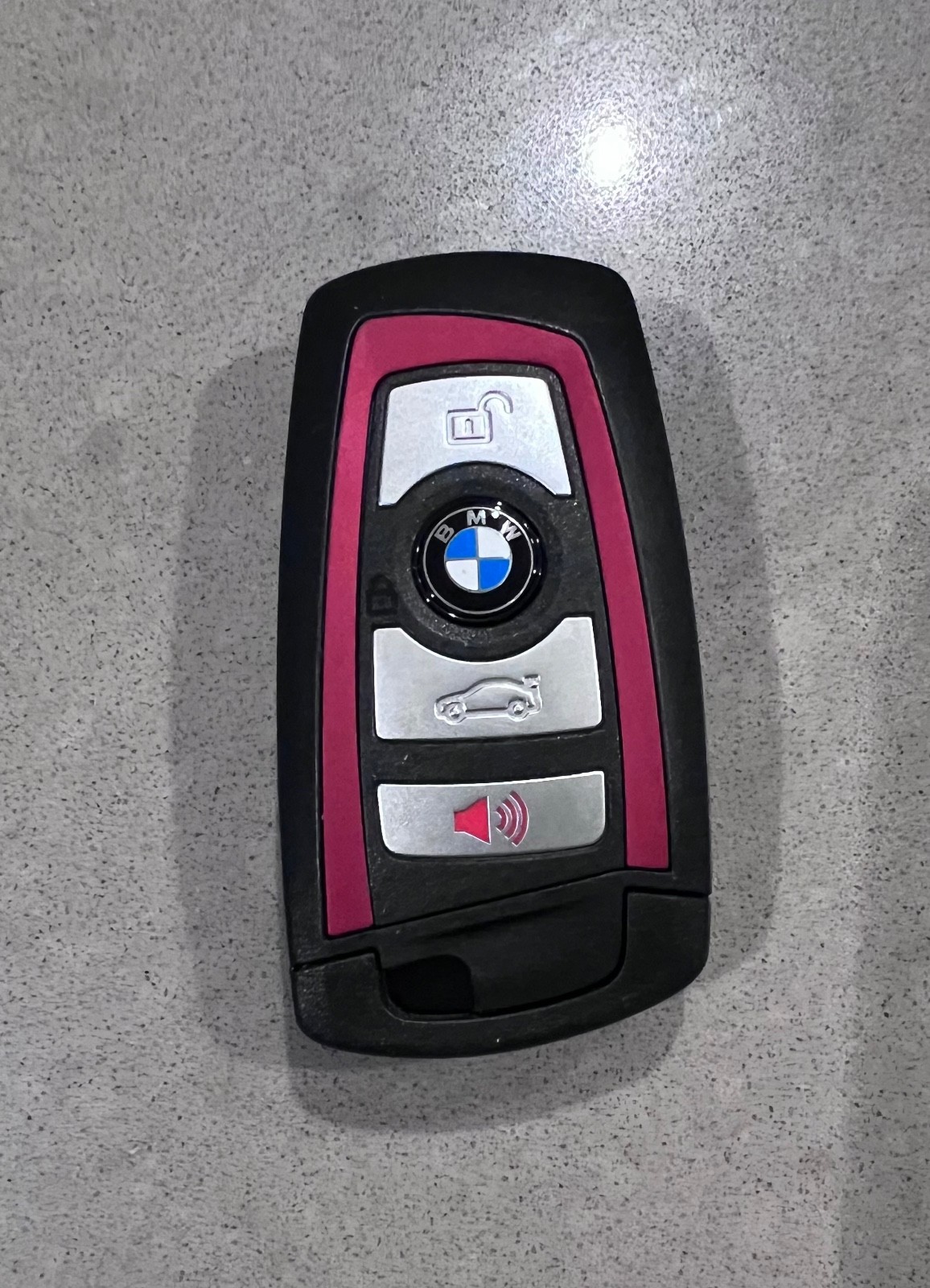 BMW OEM Red Smart Key Fob Remote FCC YGOHUF5767 2013 2014 2015 2016 2017 2018