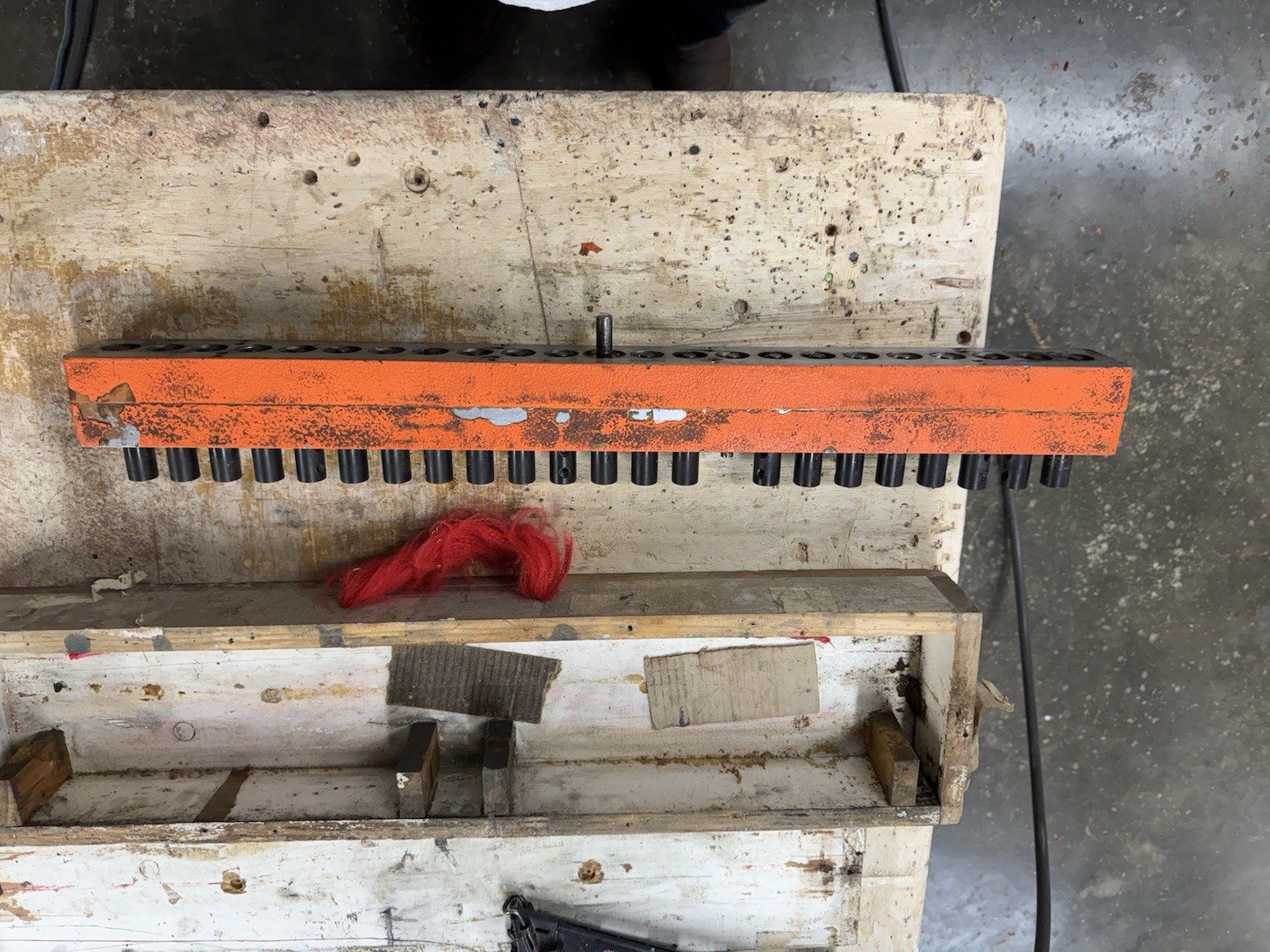 Cabinet Line Bore Head Attachment For Blum Machine