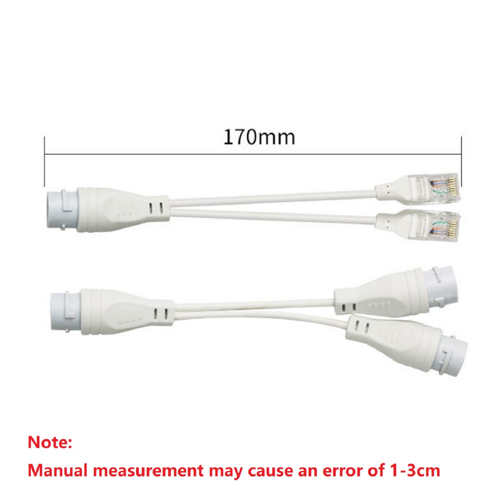 POE Splitter RJ45 2-in-1 Network Cabling Connector For Security Camera Install B