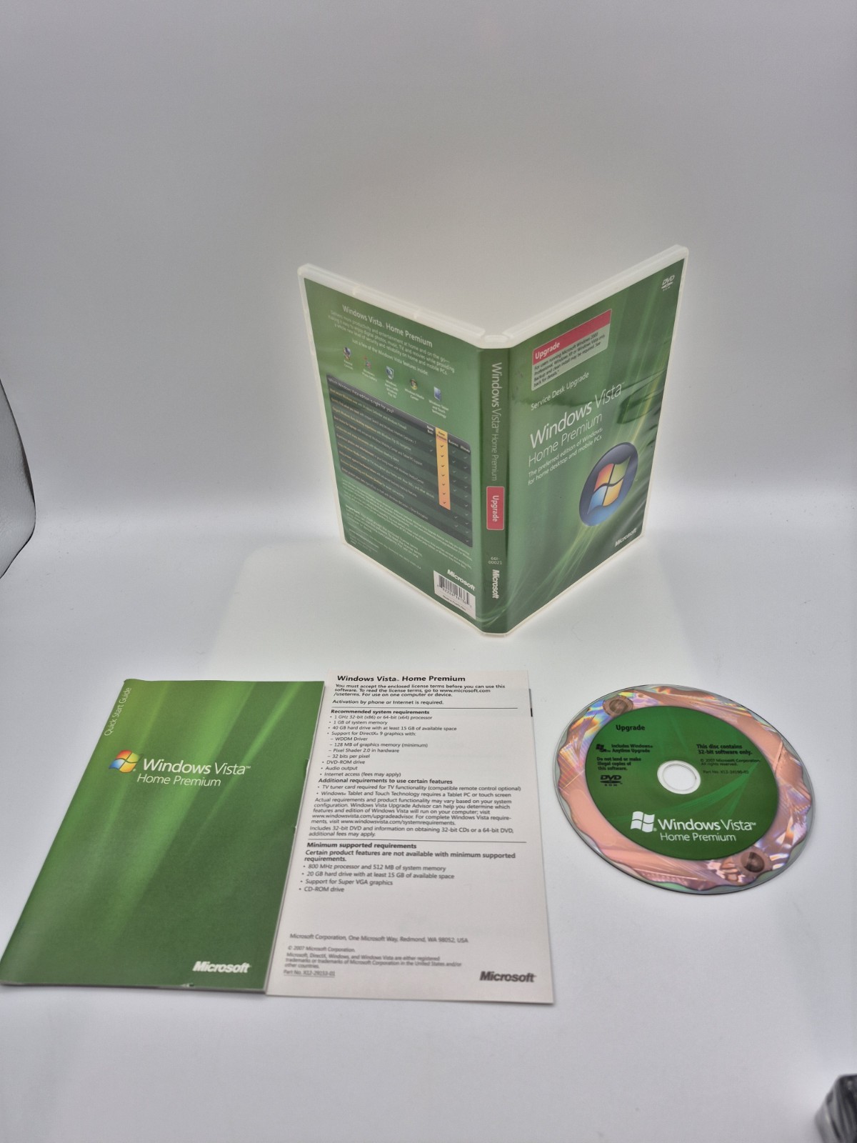 Windows Vista Home Premium Service Desk Upgrade 32 Bit with Product Key