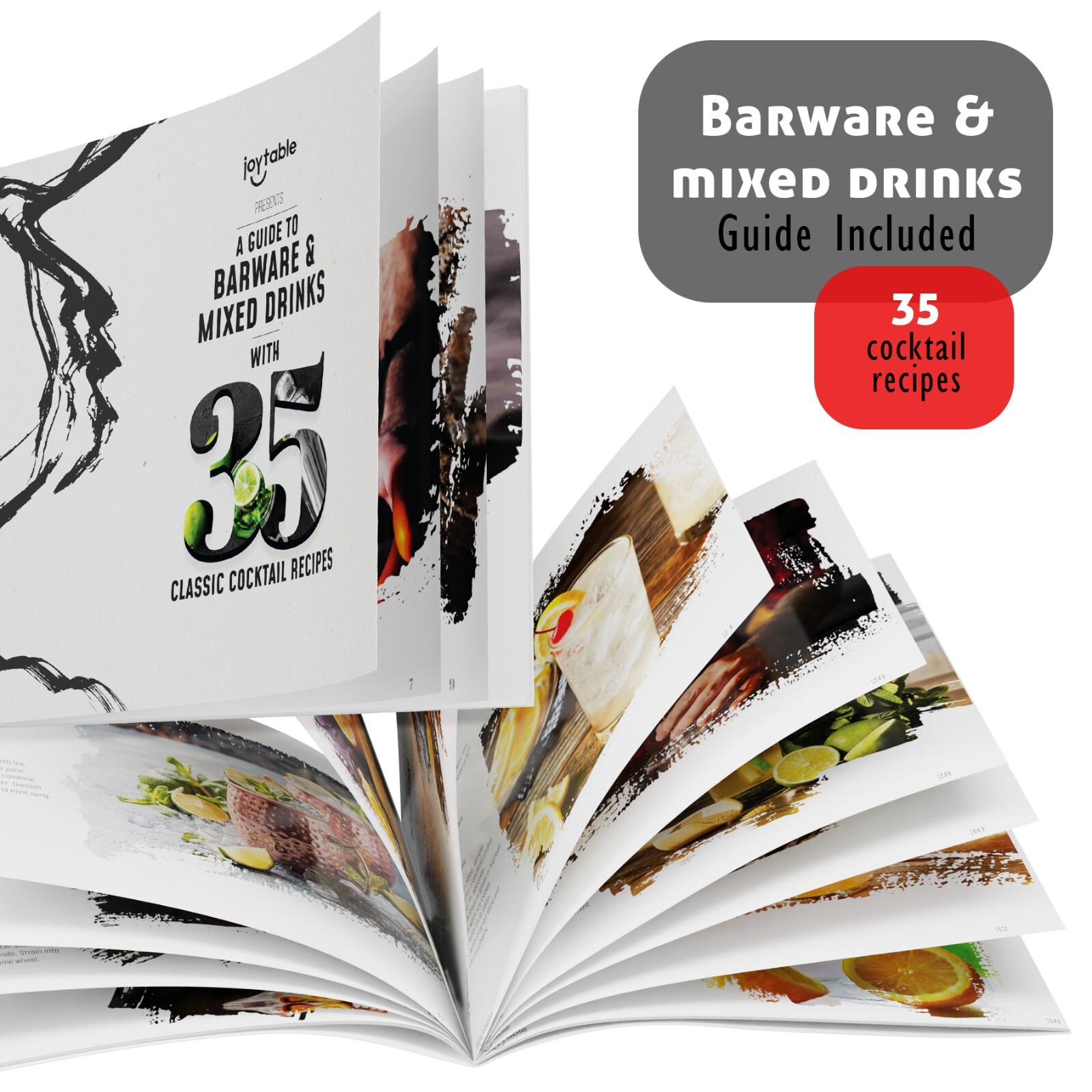 8 PC Bartender Kit, Complete Cocktail Shaker Bar Tools Set - Recipe Book & More