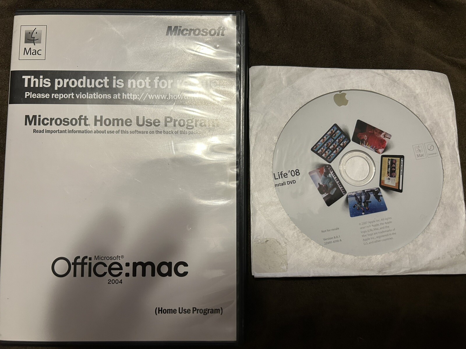 Microsoft Office Mac 2004 Home and iLife 2008