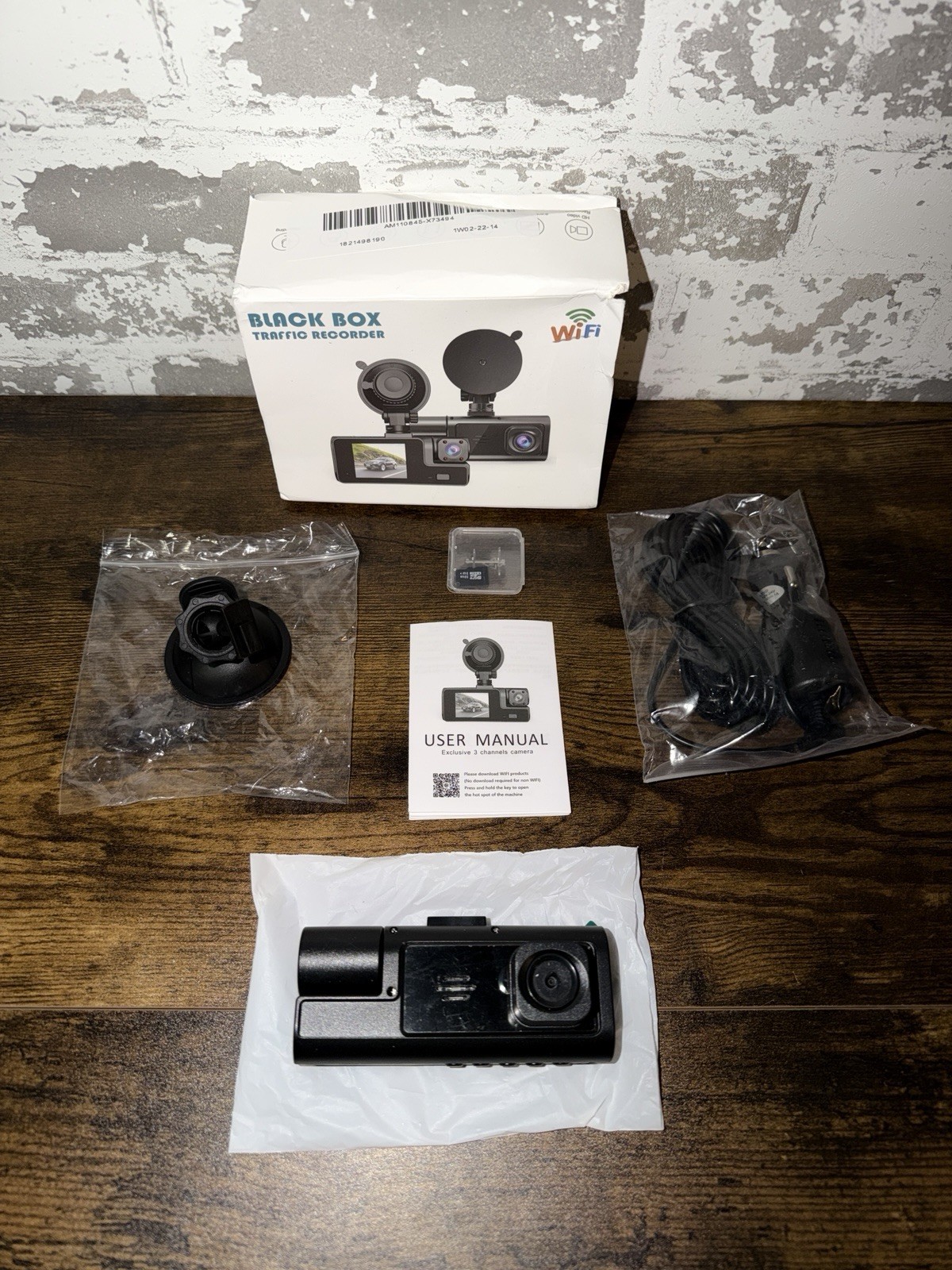 New in Box! Black Box Traffic Recorder WiFi Dashboard Camera Kit
