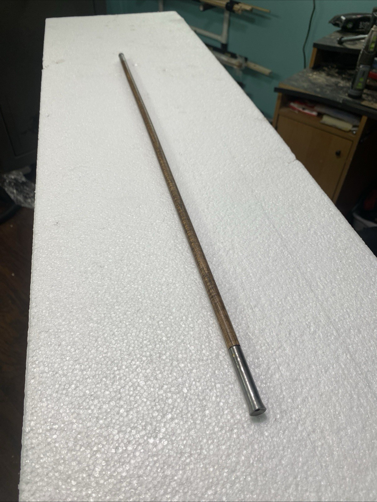 Hickory Ramrod 36” Long X 1/2” Diameter with Brass Tips.