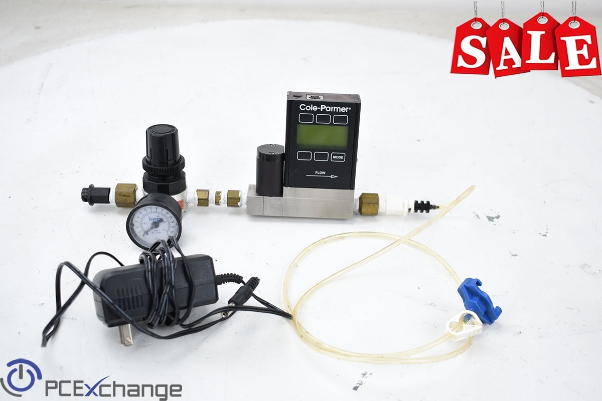 Cole-Parmer Vacuum Pressure Digital Gauge Control System 68026-54 w/ Gauge 2002A