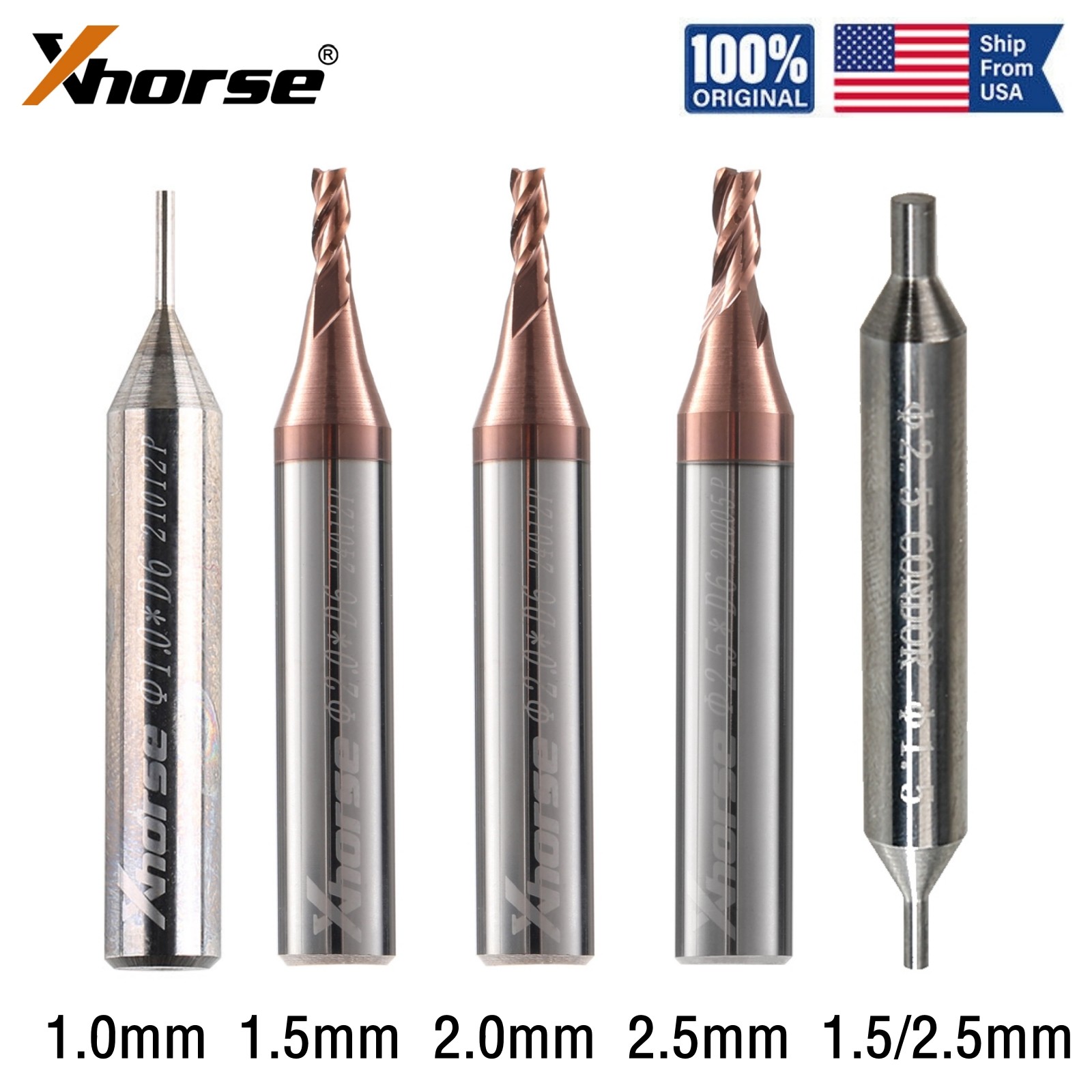 XHORSE 1.0mm 1.5mm 2.0mm 2.5mm Cutter Probe Accessories for Key Machine