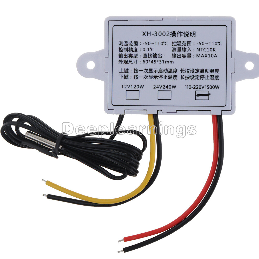 NEW AC110V-220V Digital LED Temperature Controller Microcomputer Thermostat