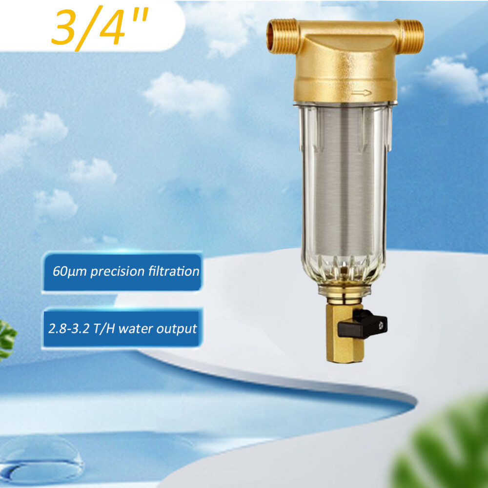 Whole House Spin Down Water Pre-Filter Sediment Water Filter Reusable