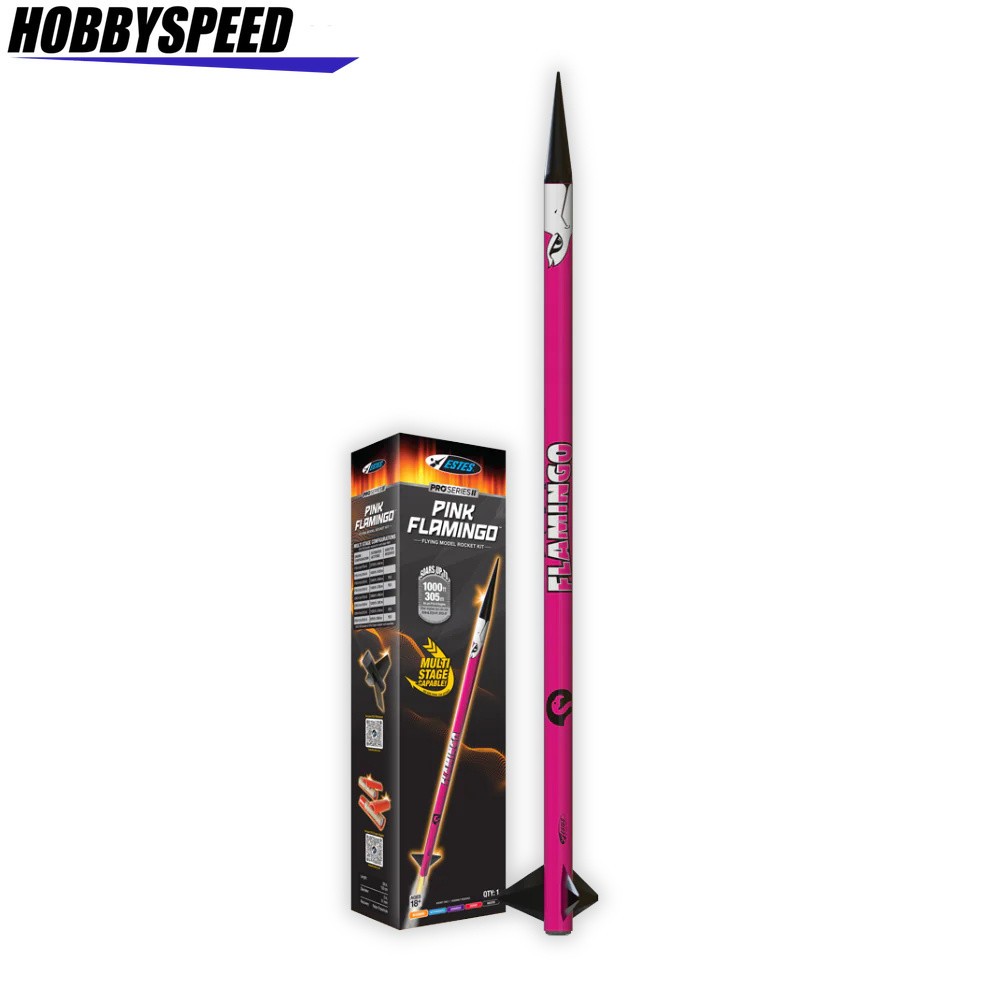ESTES 9736 PRO SERIES II PINK FLAMINGO FLYING MODEL ROCKET KIT space EST9736 NEW