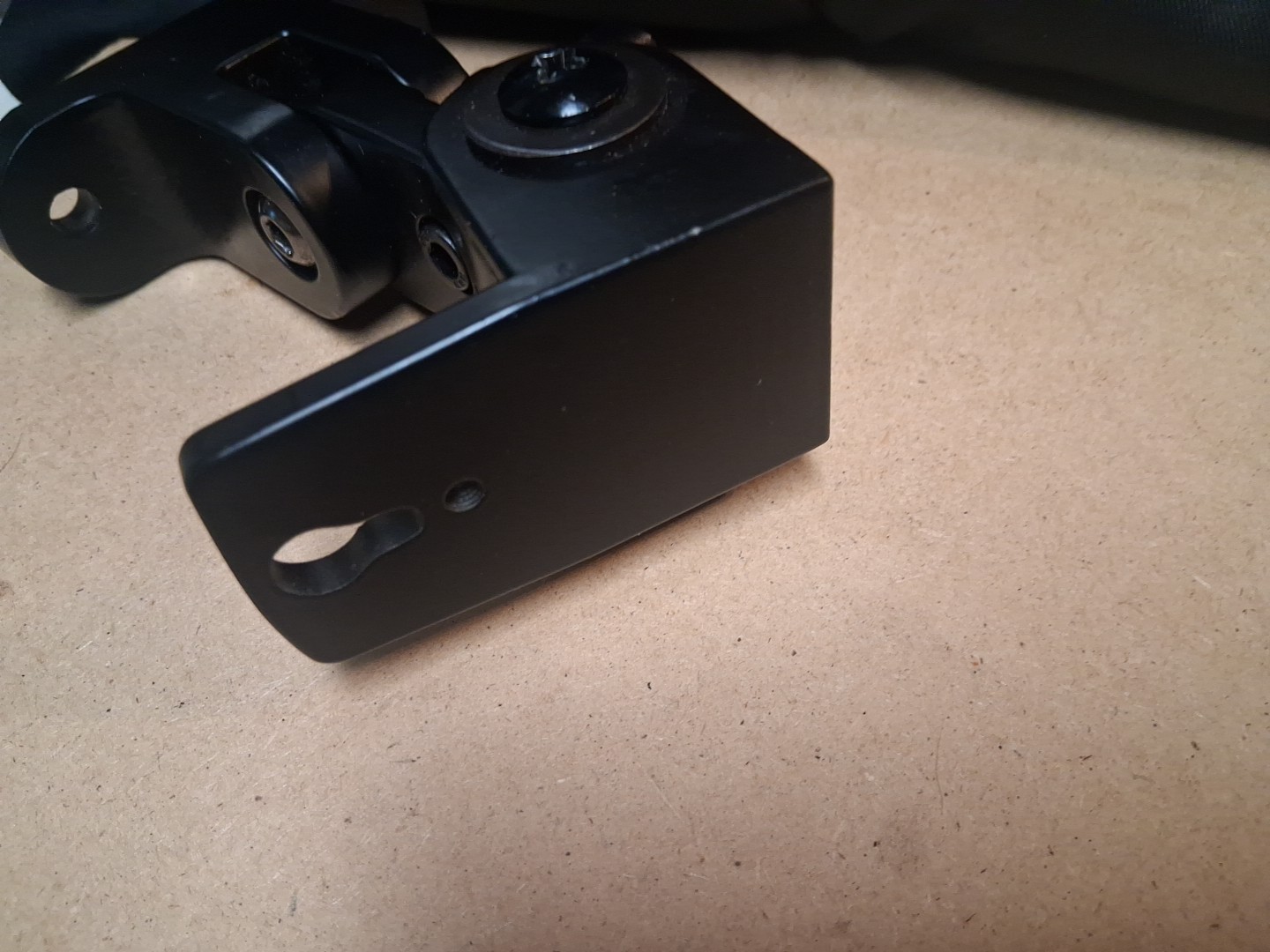 2 Universal Speaker Wall/Ceiling Mount Brackets,180°Adjustment, Black Metal