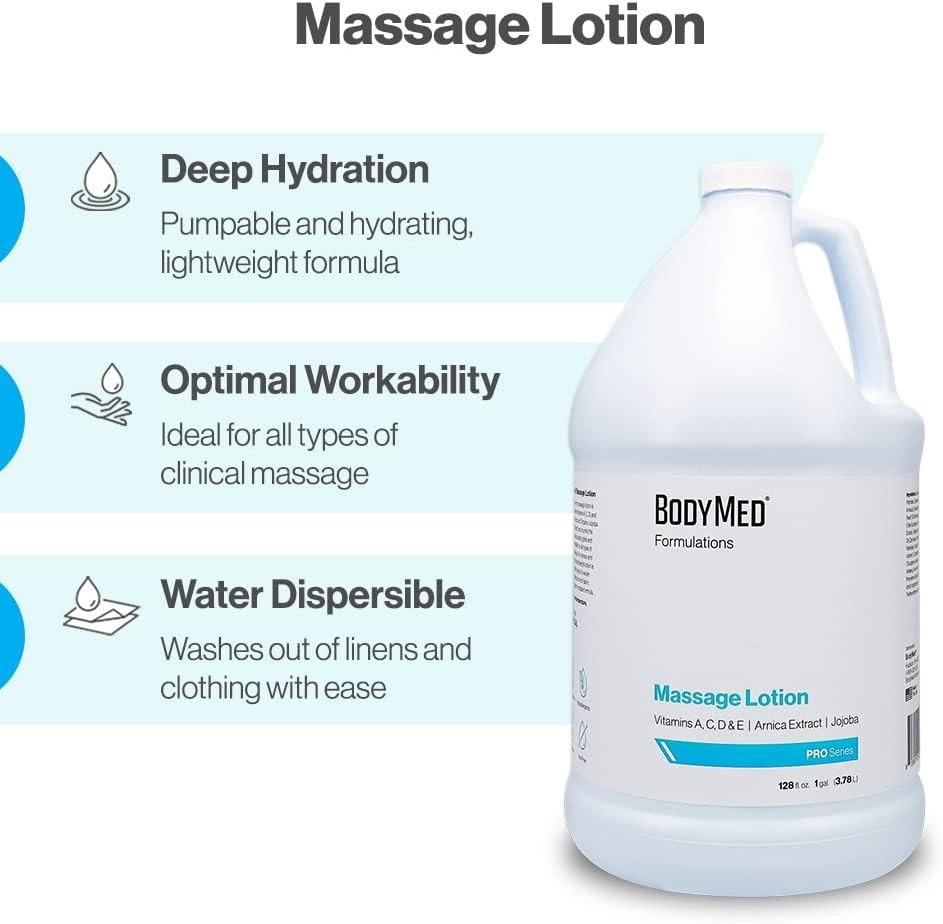 BodyMed Formulations Massage Lotion, 8 oz. – Fragrance-Free, All-Natural Lotio