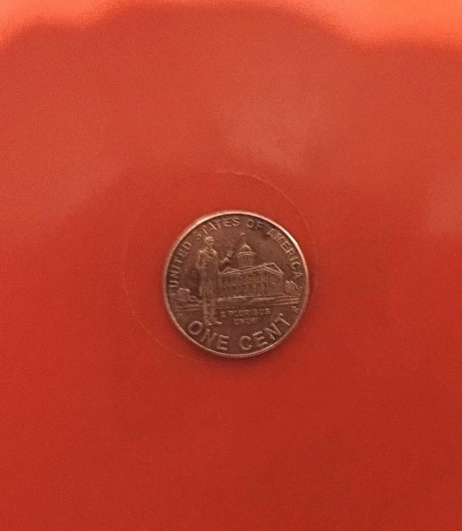 RARE 2009 No Mint mark errors Lincoln Memorial Penny VF