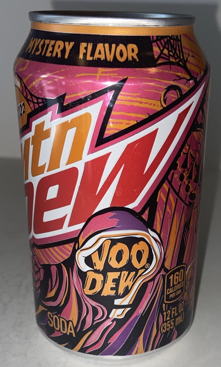 2022 12oz. MTN DEW CAN ( VOO DEW )EMPTY BOTTOM OPENED