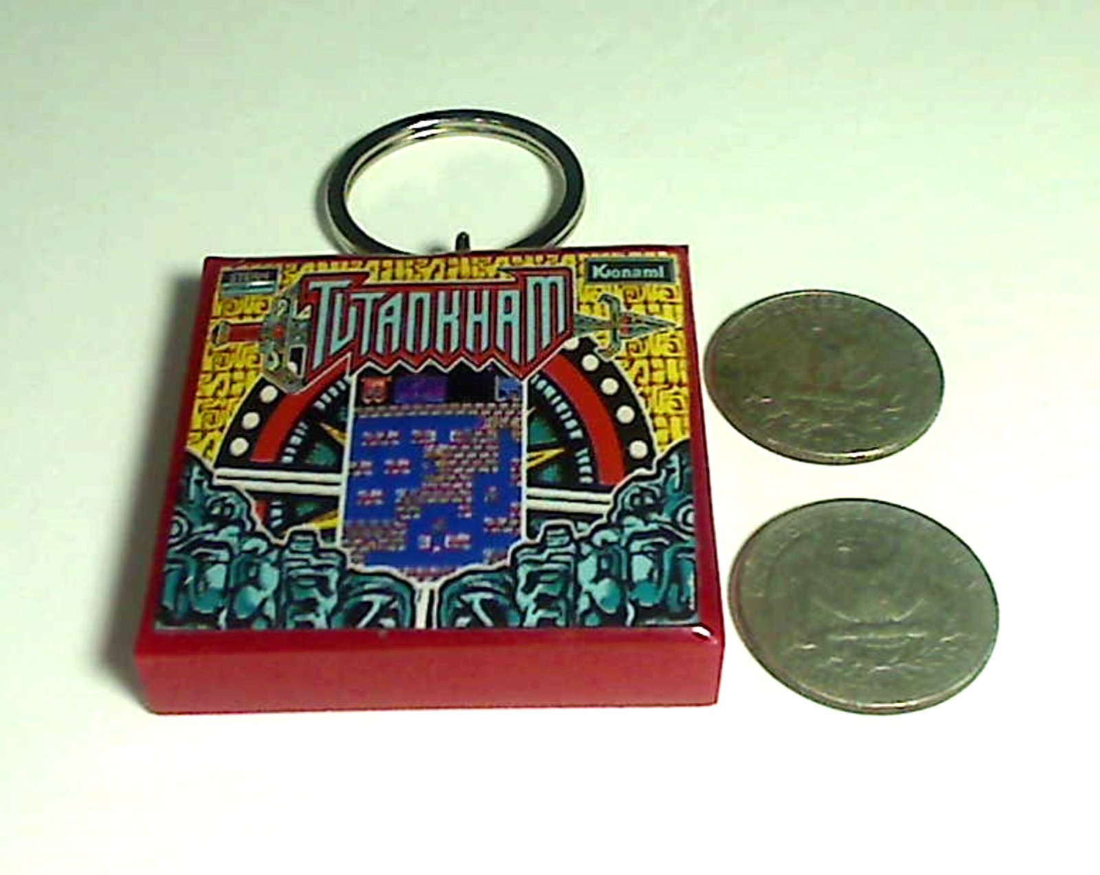 Tutankham Arcade Coin Door accessory Keychain