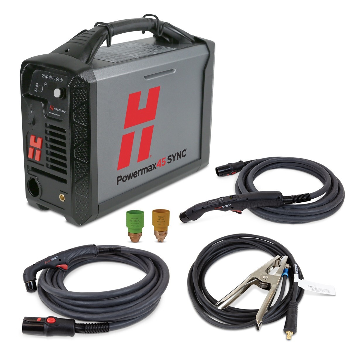 Hypertherm Powermax 45 SYNC Plasma w/20ft 75� and 15� Hand Torches (088564)
