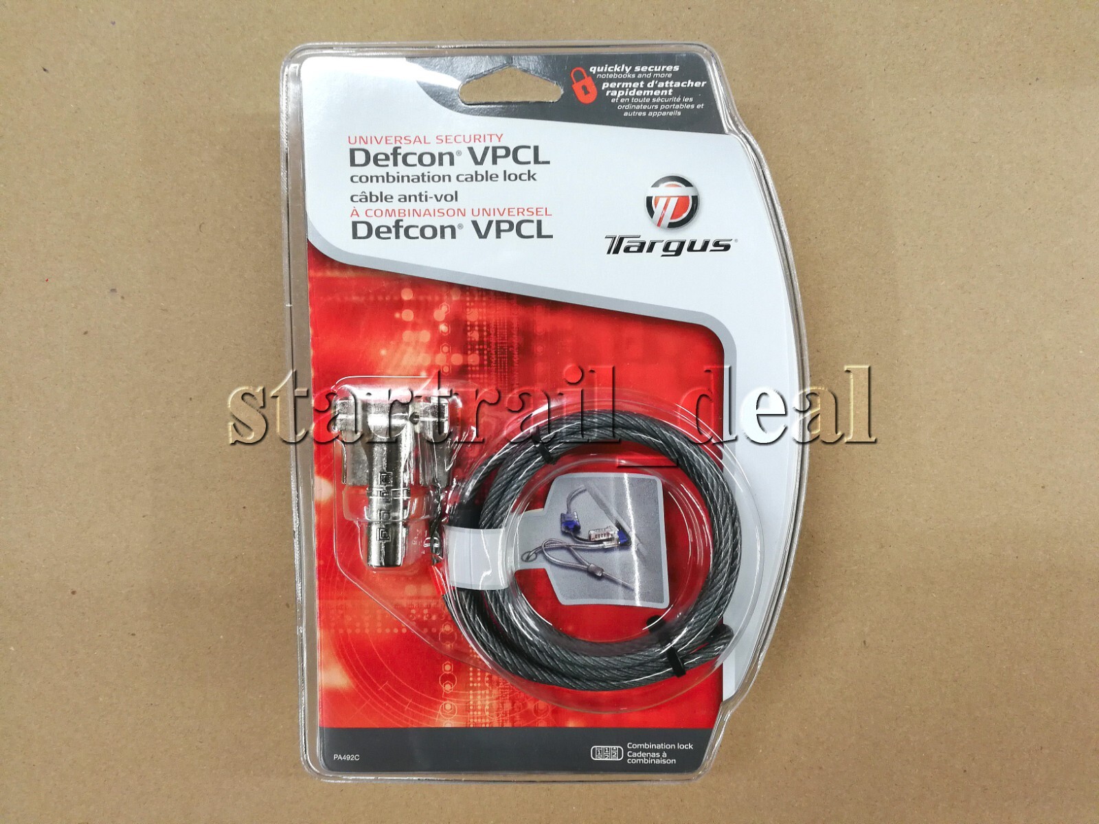 NEW Targus DEFCON VPCL Computer Video Port Combination Lock PA492 Laptop Desktop