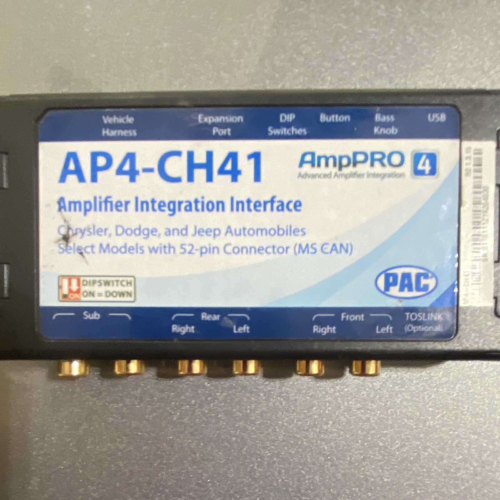 PAC AP4-CH41 Amplifier Integration Interface for JEEP/RAM