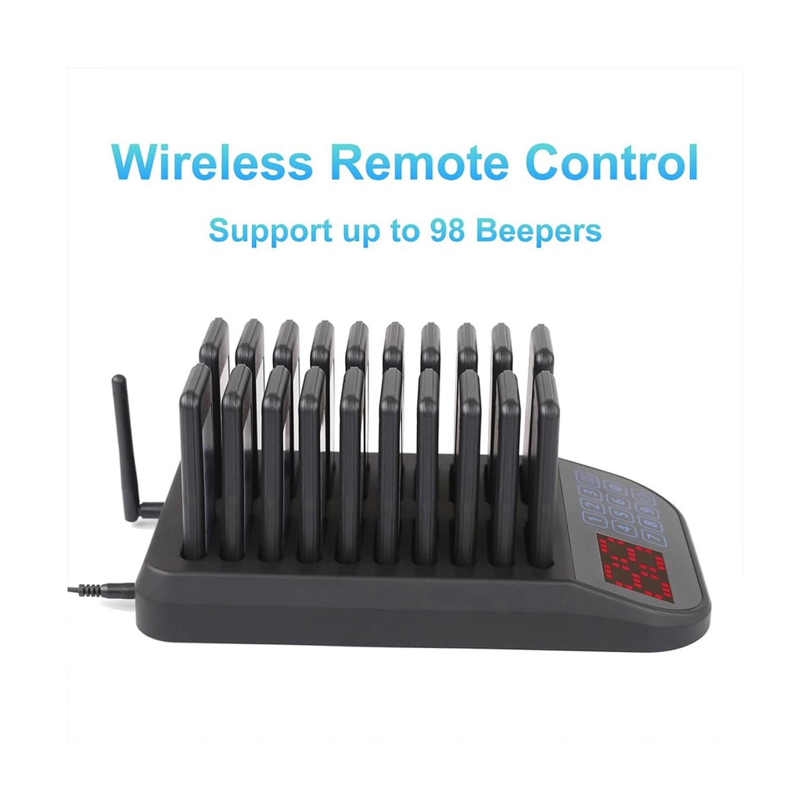 Restaurant Pager System, 20 Beepers, Wireless Calling System Customers Waitin...