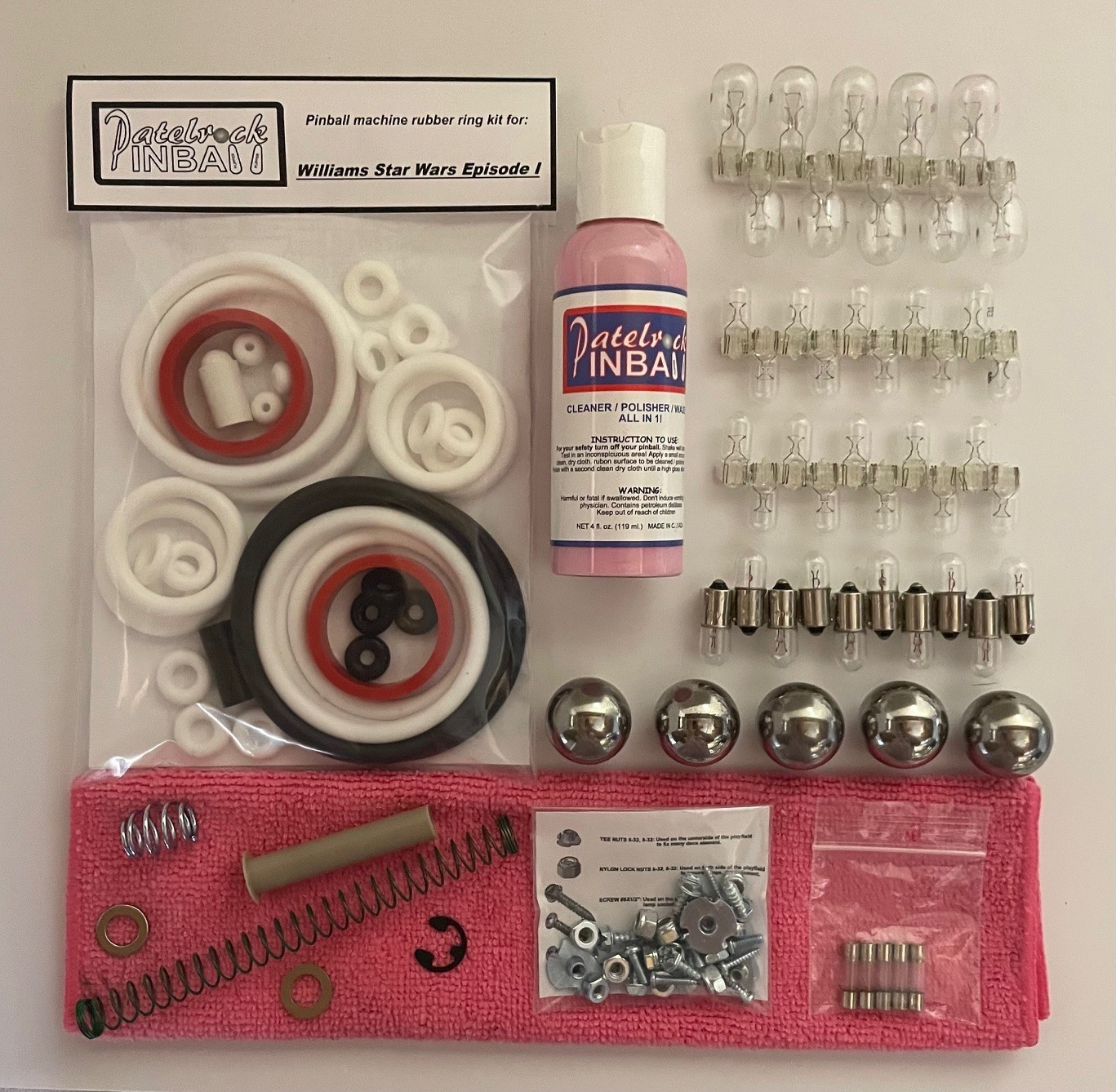 1999 Williams Star Wars Episode 1 Pinball Machine Maintenance Tune Up Kit SWEP1