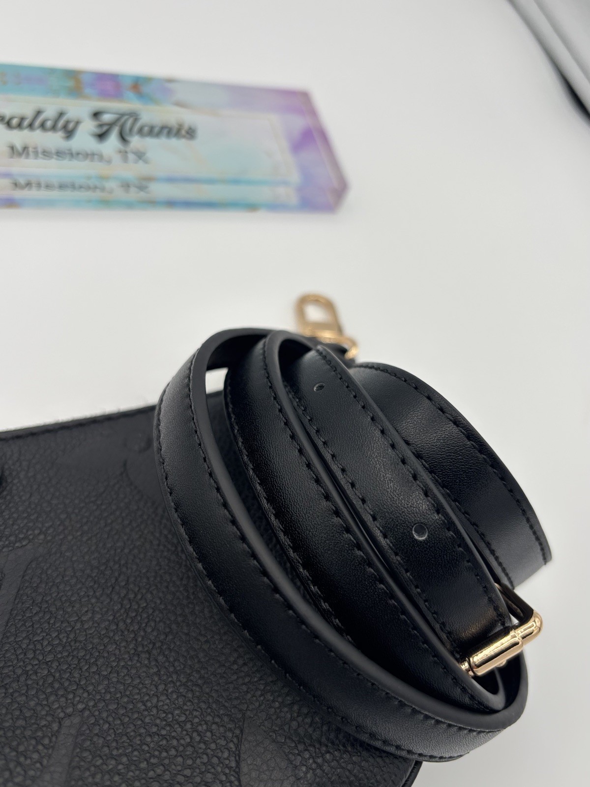 Black Replacement Crossbody Strap for Louis Vuitton