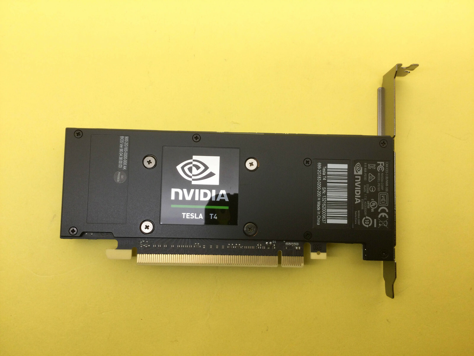 NVIDIA Tesla T4 16GB GDDR6 PCIE 3.0 x16 GPU Graphics Accelerator Card