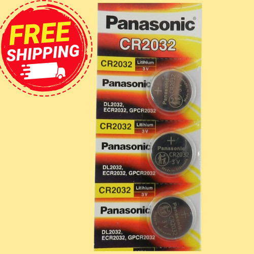 PANASONIC CR2032 Lithium 3V Watch Battery (Exp 12/2032)  3Pcs