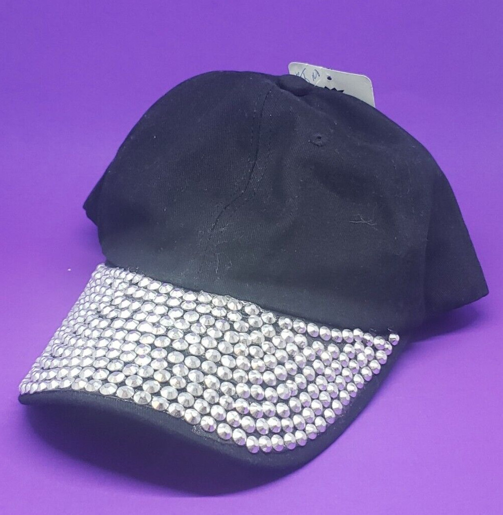 Baseball Cap for Women Rhinestone Bling Adjustable Hat Sparkly Sequins Glitter