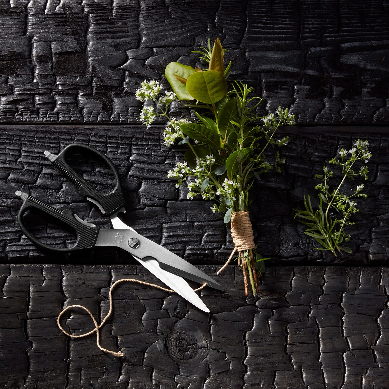 Shun Multi-Purpose Shears, Black/Silver