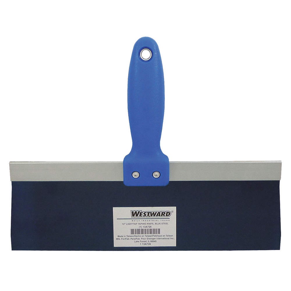 WESTWARD 13A726 Taping Knife,Straight,Carbon Steel,12"W 13A726