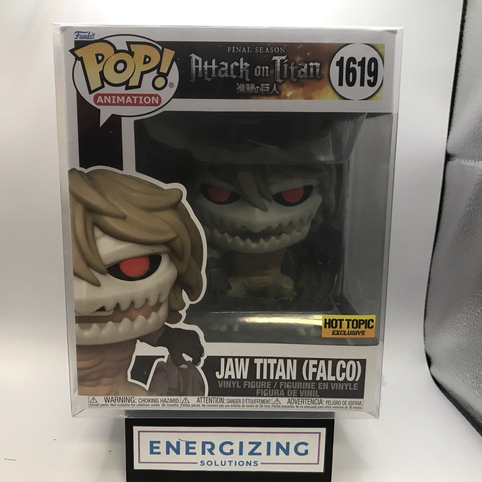 Funko Pop! AOT Jaw Titan (Falco) #1619 6”(Hot Topic Exclusive) w/protector