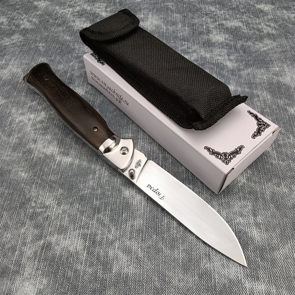 Tactical Russian Folding Blade Knife 440C Steel 3.8" Blade Pocket Knife