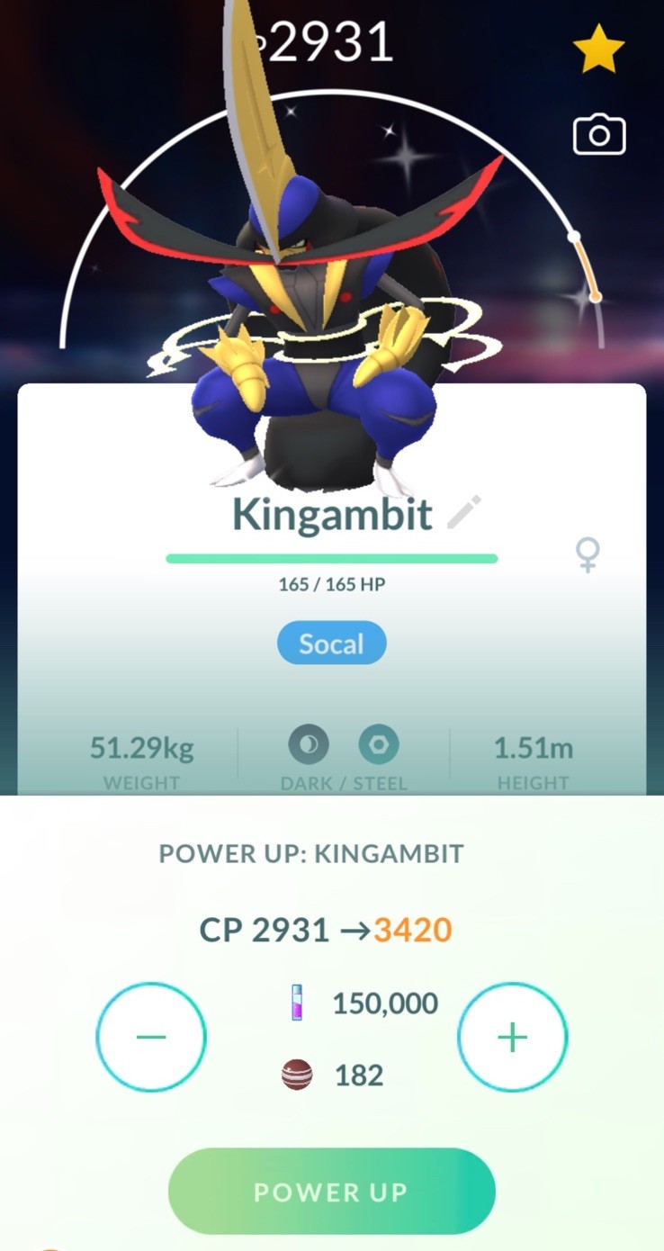 Pokemon✨Lvl 40 Shiny Kingambit  ✨30 days Friendship available✨TRA-DE✨Go Fest 202