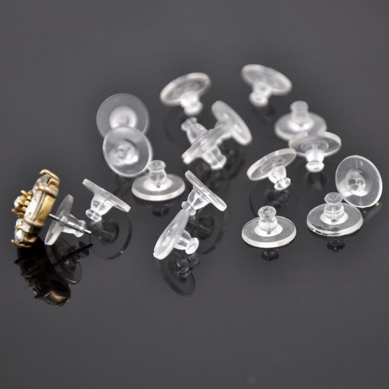 Earring Backs,Silicone Earring Backings,Clear Rubber Earring Backs Replacemen...