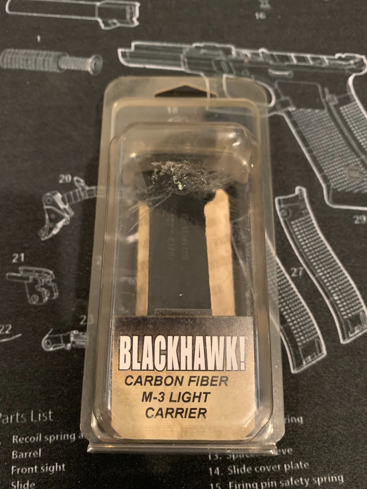 BlackHawk! M-3 Picatinny Light Carrier Black - 411100CBK