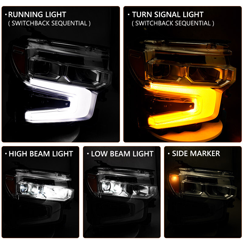 For 2022-2025 Chevy Silverado 1500 LT RST Chrome Full LED Headlight Passenger RH