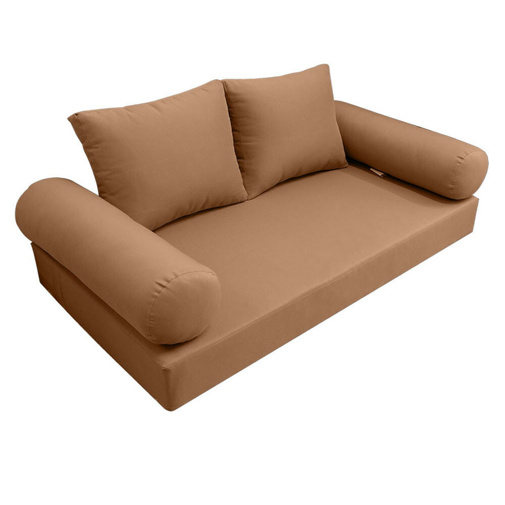 |SLIPCOVER ONLY|S1 Daybed Mattress Bolster Backrest Cover Knife Edge Queen AD104