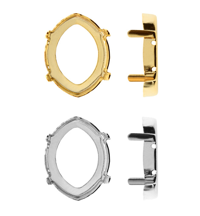 Metal Settings Suitable for A4224 Pure Leaf Fancy Stones Crystals