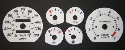 Lockwood Vauxhall Nova without LED on Fuel Gauge GREEN (ST) Dial Kit 400JJ/R1