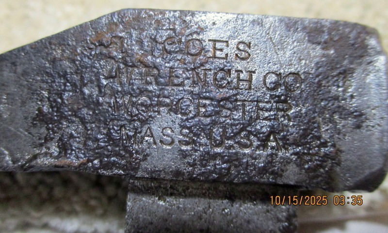 SET OF 2 ANTIQUE COES PIPE WRENCHES