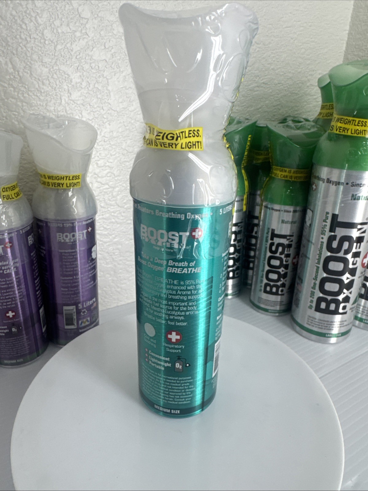 Boost Oxygen Energy Menthol-Eucalyptus 5 Liter Medium Size🎈FREE SHIP🎈Breathe