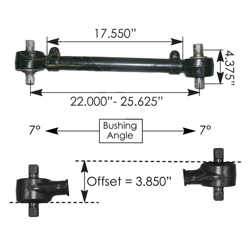 Torque Rod Adjustable 23.625in Volvo part #20509568 # TMR72