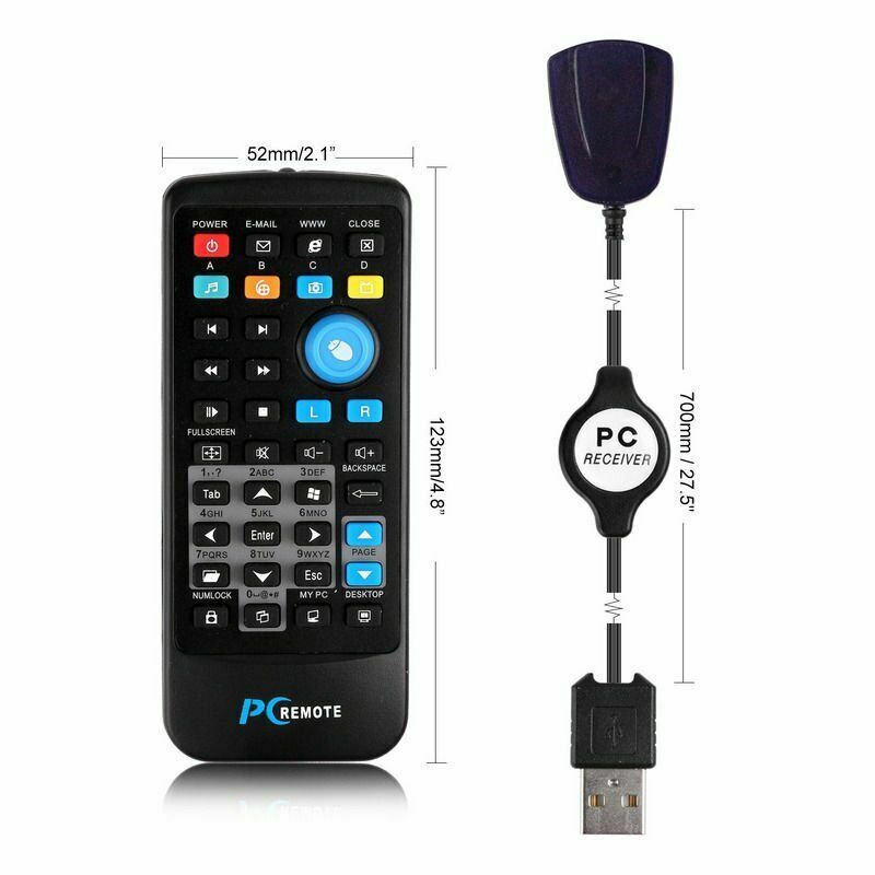 Wireless USB Laptop PC Mouse Keyboard Remote Control Media Center Controller