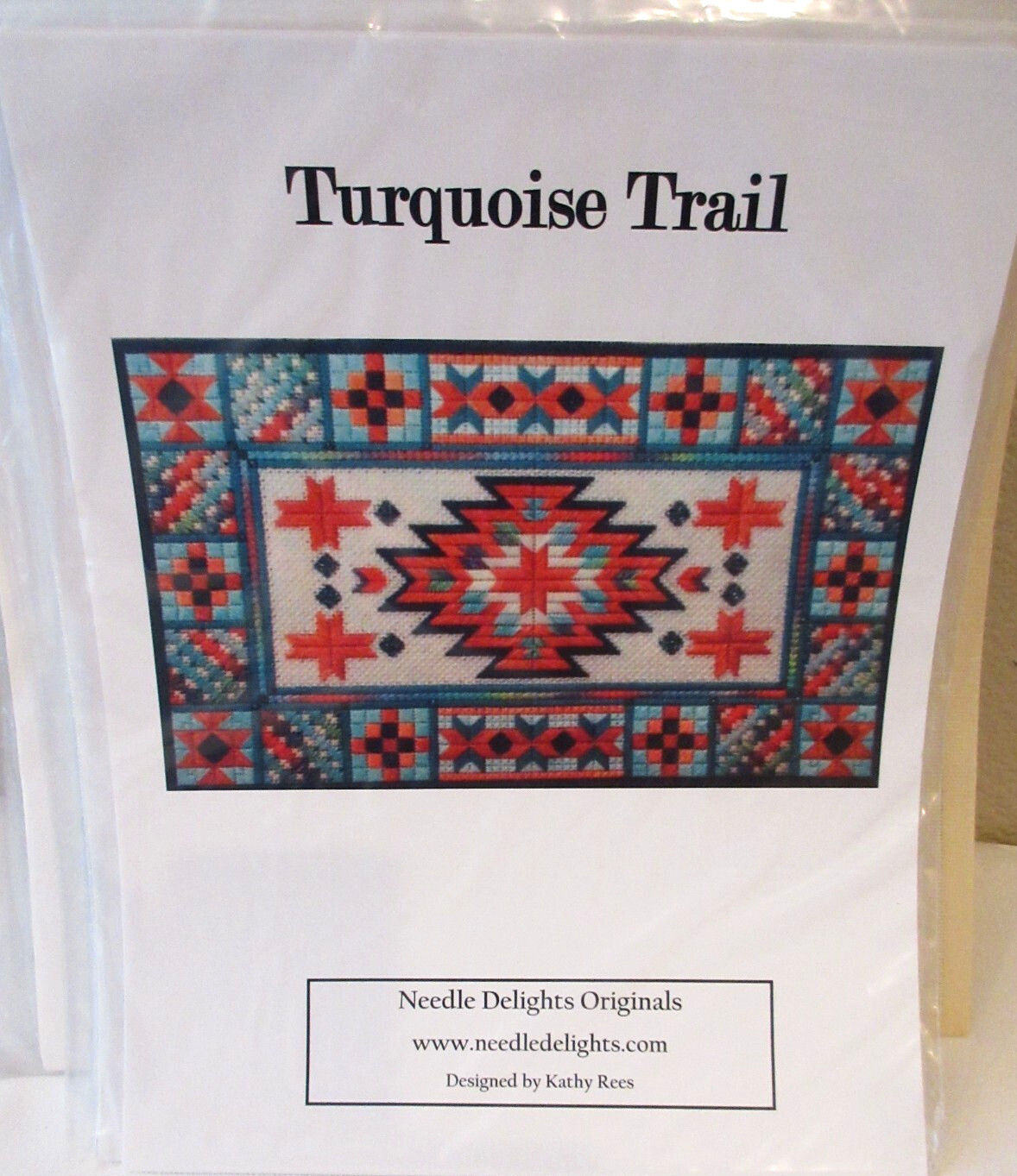 Needle Delights TURQUOISE TRAIL Counted Thread Needlepoint Pattern