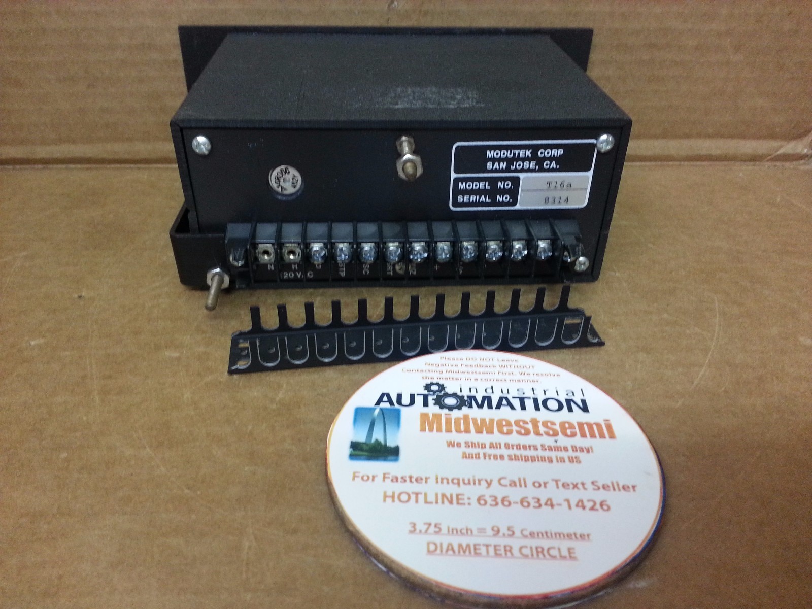 NEW MODUTEC T16A MICROTIME SERIES TIMER MINUTES/SECS SHIPS SAME BUSINESS DAY