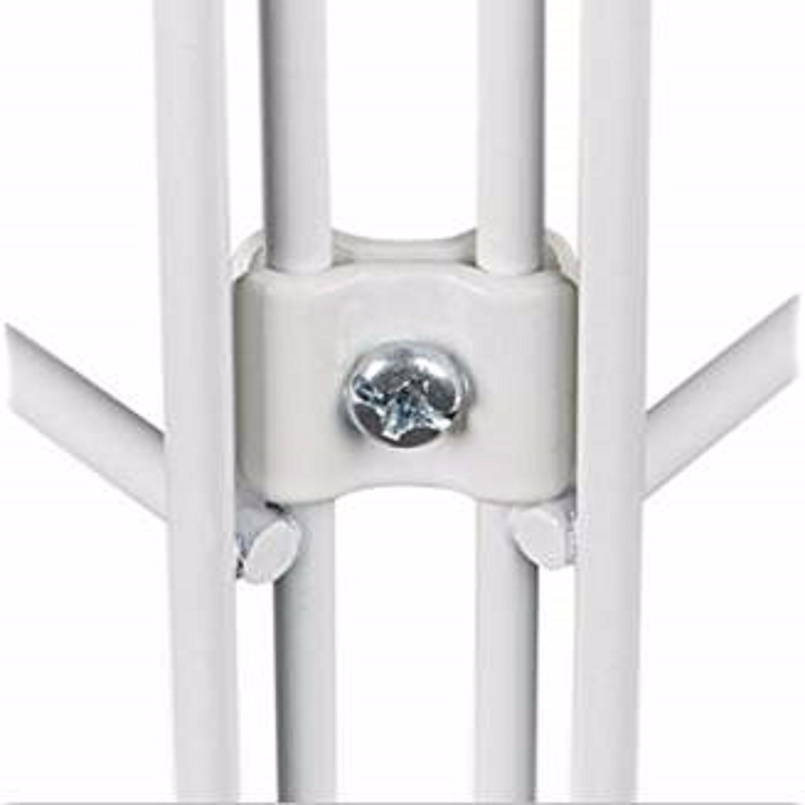 Gridwall Joining Connectors - Grid Panel Joiner Clips - White - 50 Pieces